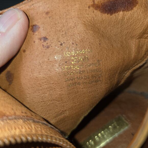 Louise et Cie Warren Boots Vince Camuto Brown Leather 3" Heeled Size 6 B - Picture 9 of 11